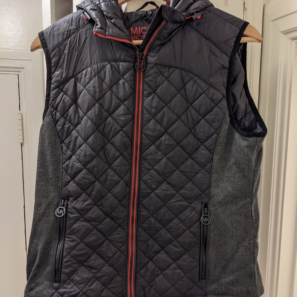 Michael kors vest with hood